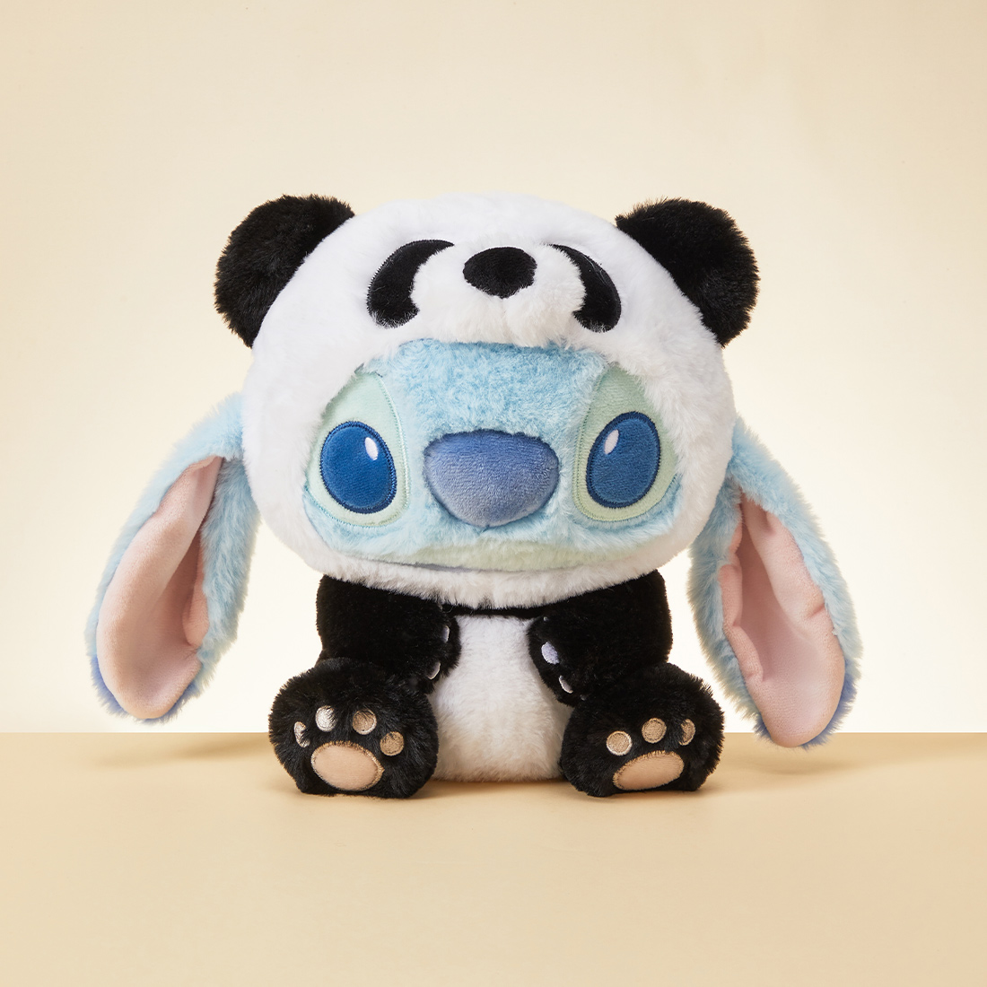 MINISO Disney Stitch Series Panda Costume Plush Doll Pillow Toy Wholesale Customizable Plush Doll